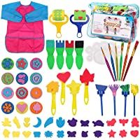 DigHealth Kits de Pintura Temprana Bricolaje- 58 Piezas Esponjas de Pintura para Niños- Aprendizaje Temprano para Niños…